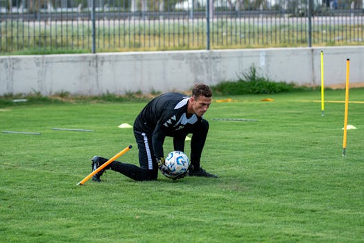 lacrosse player training with coach