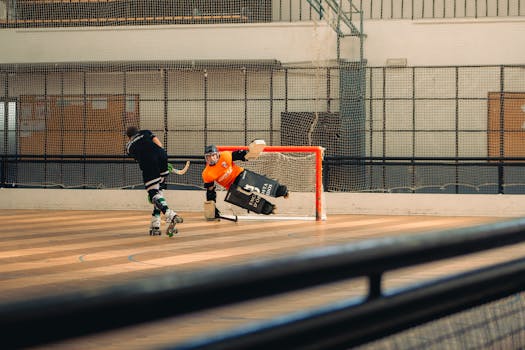 goalie directing teammates