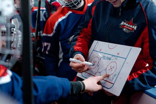 lacrosse coach giving instructions