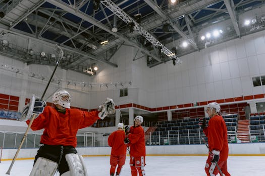 lacrosse players practicing substitutions