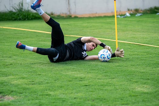 goalie making a save