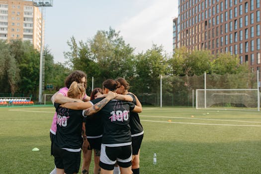 lacrosse practice team huddle