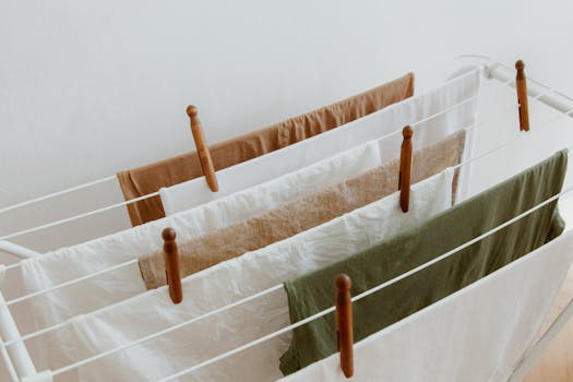 clean lacrosse jersey hanging to dry